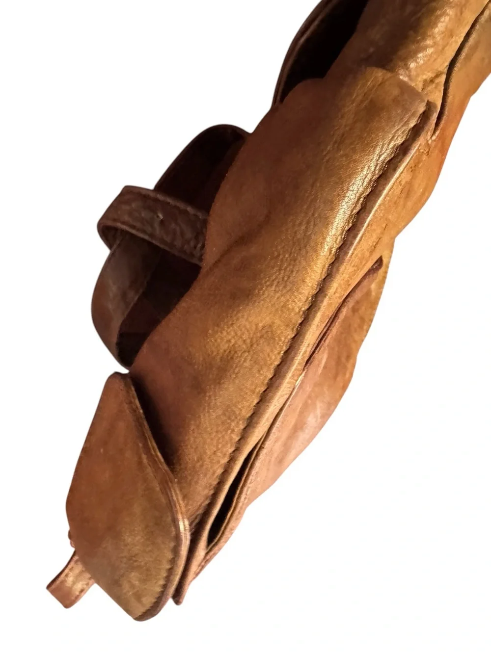 Vintage Genuine Leather Aged Mini Brown Backpack Purse Women's India